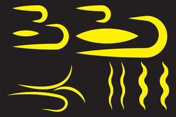 Wind blow line icon fresh vector cloud air isolated speed symbol. Wind blow air line icon logo.