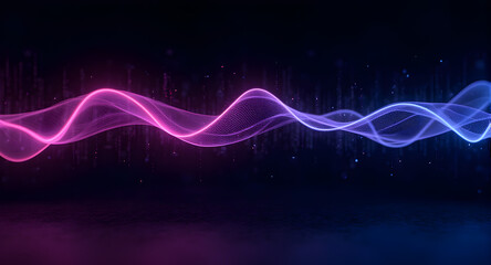Abstract Neon Wave
