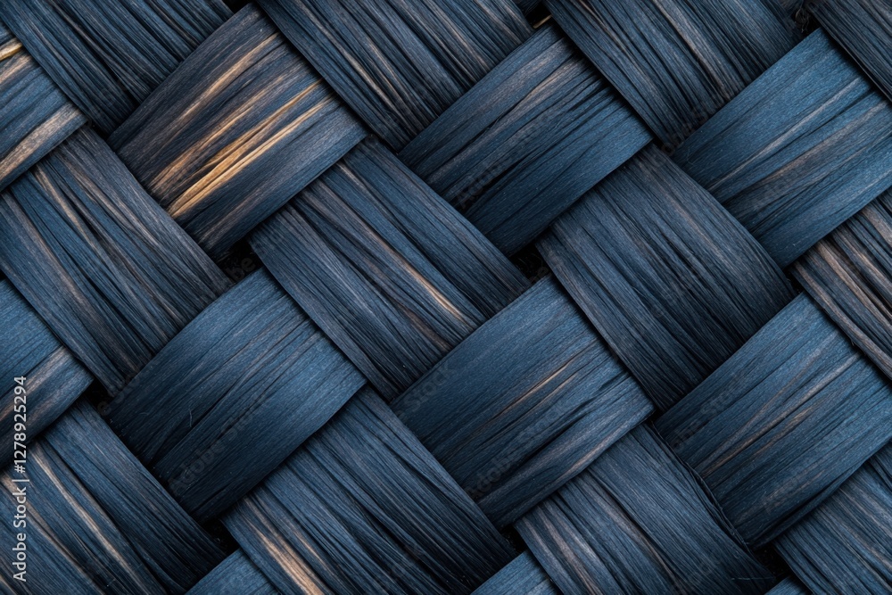 Poster intertwined threads form a unique abstract tapestry background with dark silhouettes