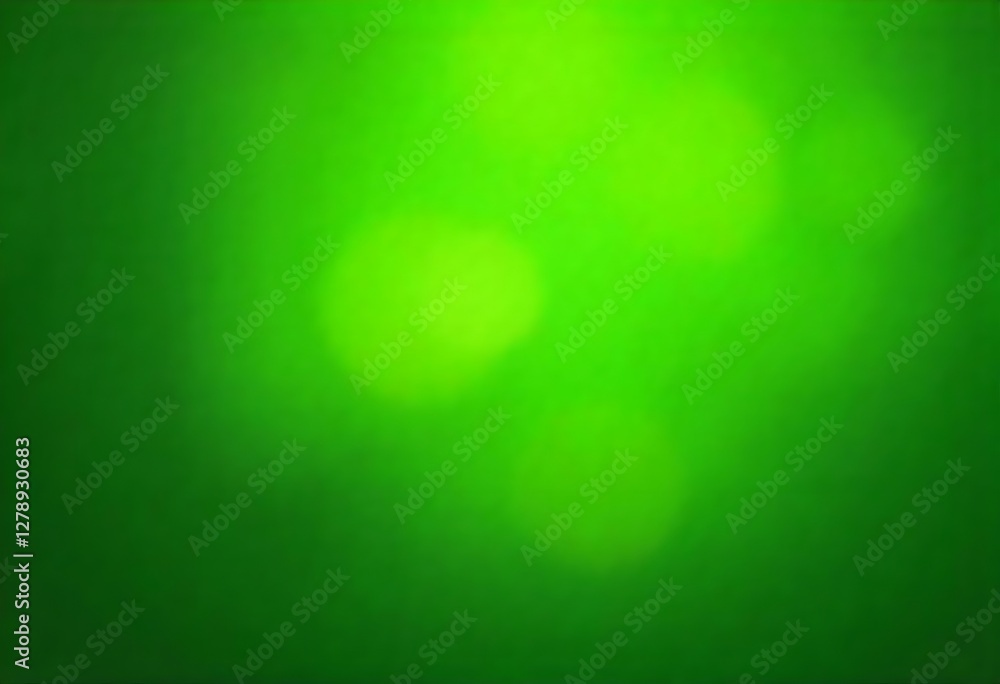 Poster generative ai vibrant green bokeh background with abstract light effects