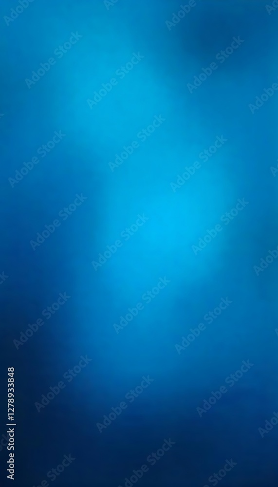 Poster generative ai, abstract deep blue gradient background with light spot