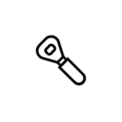 bottle opener pictogram on transparent background 
