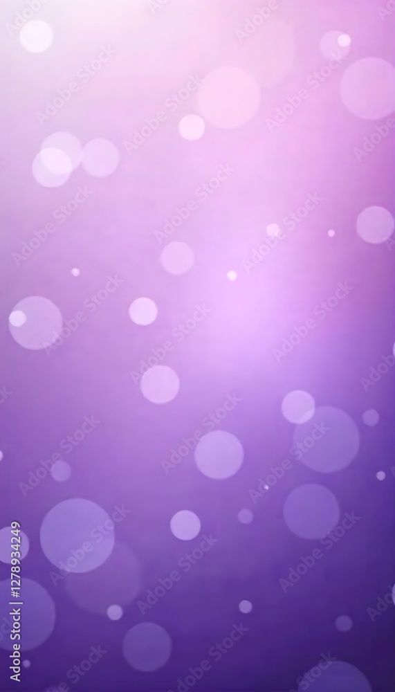 Poster generative ai purple gradient with bokeh lights effect background