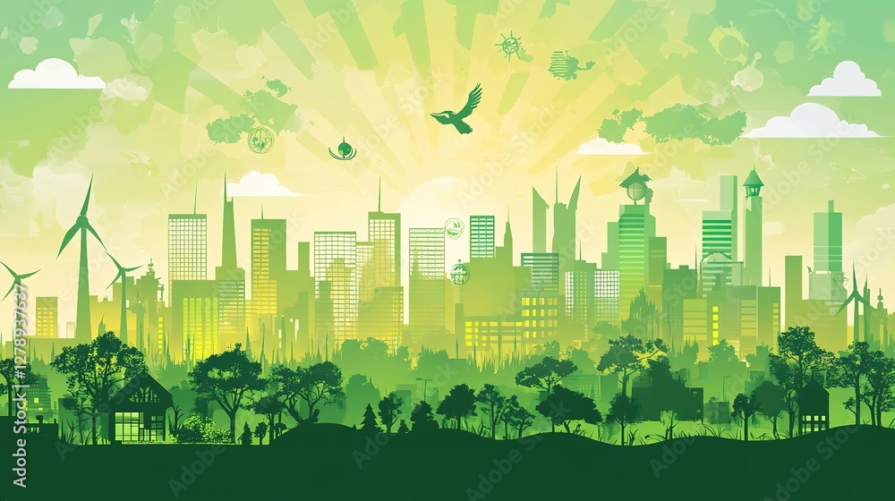 Poster a business conference discussing strategies for achieving net-zero emissions.