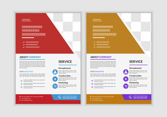 Corporate business flyer template design, modern business flyer template,  perfect for creative professional business and editable vector template Design.