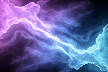 Fototapeta premium Abstract color Pink blue purple glowing light gradient flow on dark background, grainy texture website header design