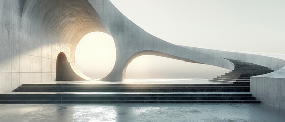 Fusión Arquitectónica: Geometría y Orgánico en Armonía