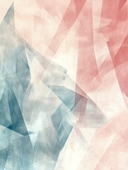 Fototapeta premium A painting with a blue and red background and white lines