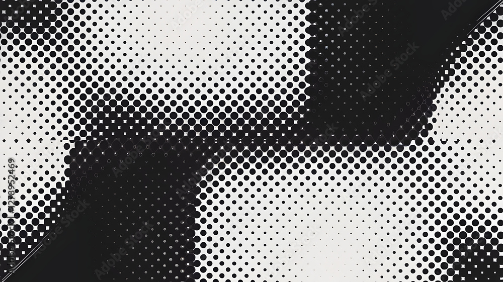 Aufkleber abstract black and white design: a captivating abstract design featuring a dynamic interplay of geom