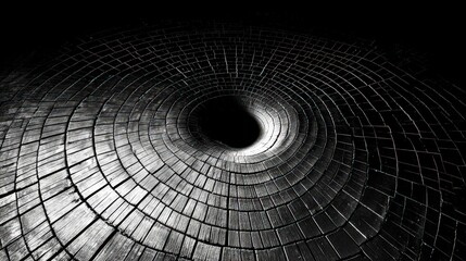 Abstract Spiral Design with Dark Background and Textured Circular Patterns for Creative Projects