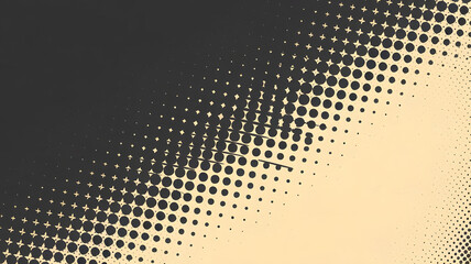 Abstract Polka Dots: An artistic abstract background featuring a gradient transition of polka dots. The image creates a visually engaging pattern with a vintage aesthetic and dynamic contrast.