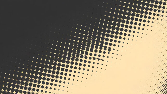 Abstract Polka Dots: An artistic abstract background featuring a gradient transition of polka dots. The image creates a visually engaging pattern with a vintage aesthetic and dynamic contrast.