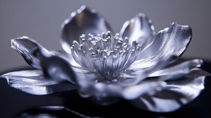 Silver Bloom: A 3D-Printed Metallic Flower