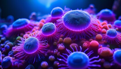 Obraz premium Bacteria contribute to food spoilage and preservation. 