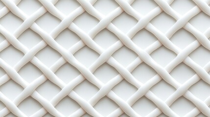 Fototapeta premium Textured White Background with Interwoven Design and Elegant Woven Pattern for Visual Projects