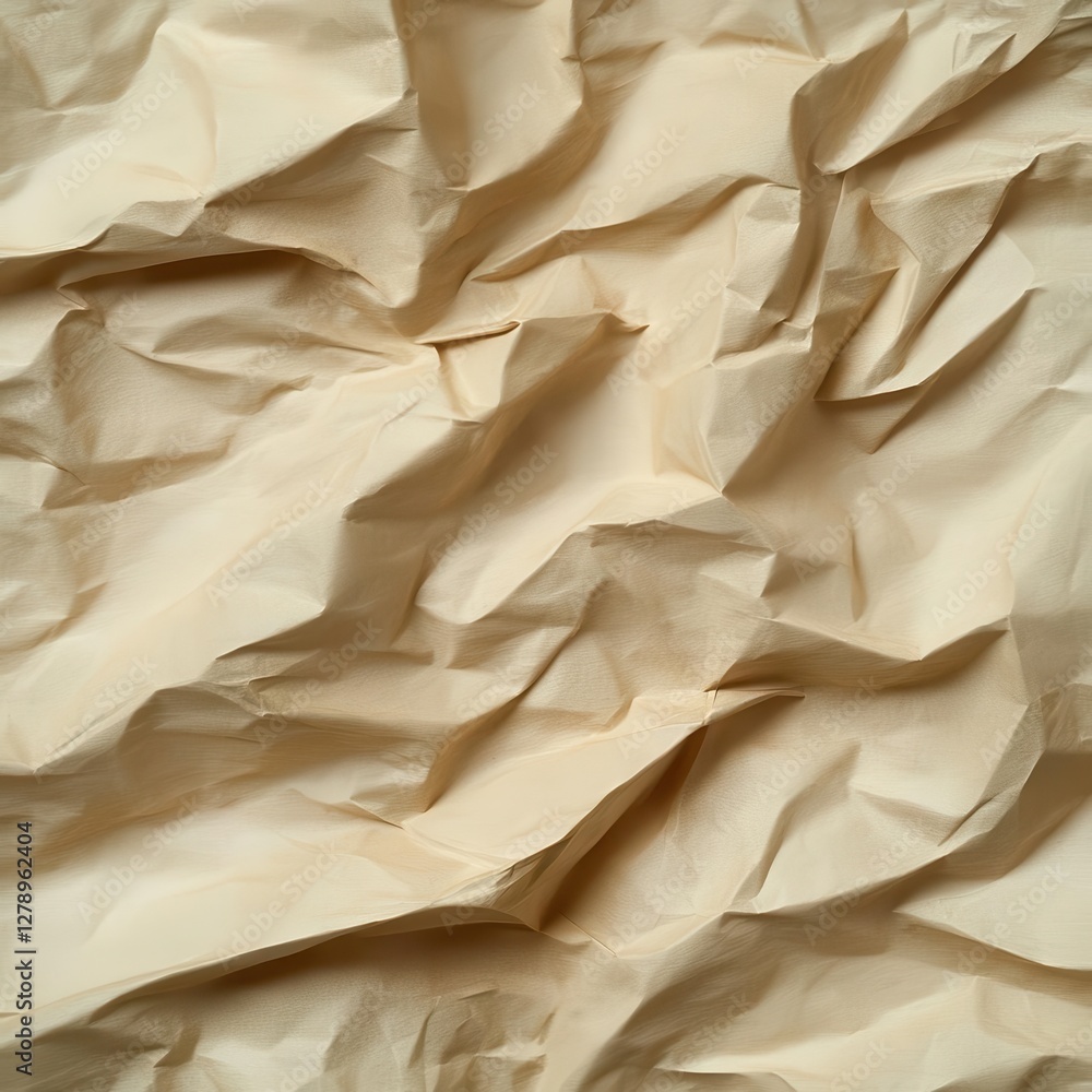 Poster elegant aged paper texture with subtle crumpled detailing and soft ambient overlays for creative bac