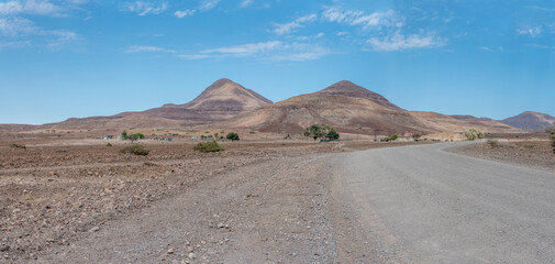 small village in desert near C39 dirt road, Vrede, Namibia