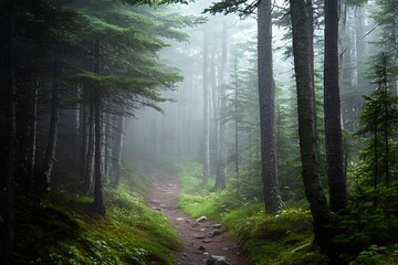 Obraz premium morning in the forest