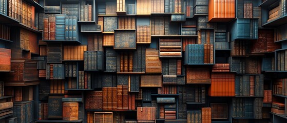 Fototapeta premium Abstract law books
