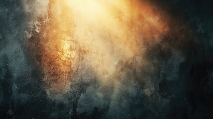 Abstract dark room wall space background. Product wall with sunlight, Empty space studio dark room with spot lighting in black background. Use as montage for product display.