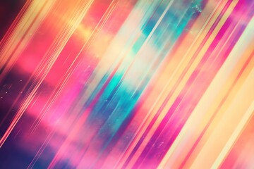 Abstract colorful diagonal light streaks background.