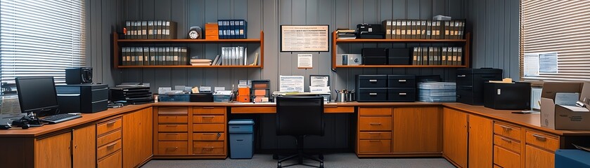 Private investigator workspace