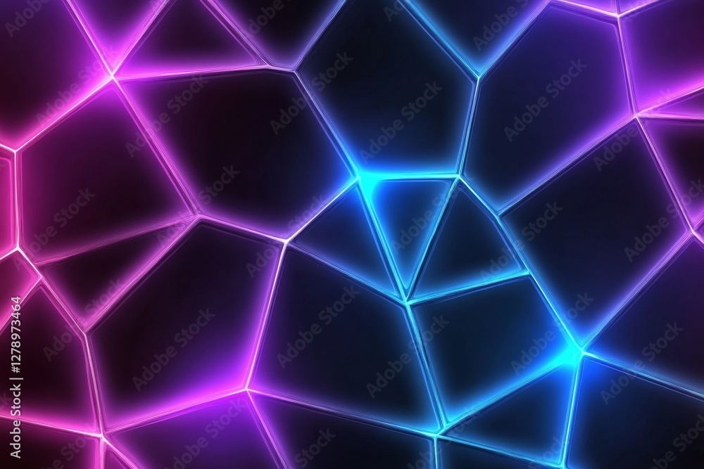 Aufkleber abstract science sci fi geometric polygonal connection pattern design concept background