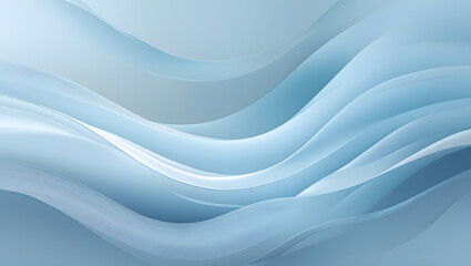 Fototapeta premium Abstract Serenity: A fluid, flowing design in shades of blue and white creates a sense of calm and elegance, perfect for backgrounds or artistic concepts.