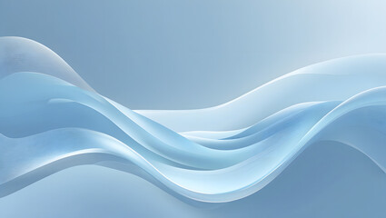 Obraz premium Elegant Waves: A serene and captivating image of flowing, undulating waves in shades of blue, evoking a sense of calm and fluidity, perfect for design and background elements.