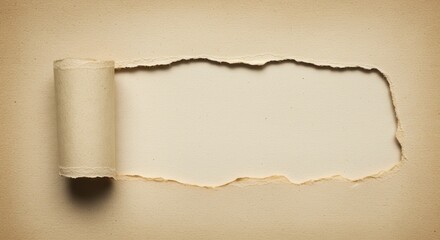 torn paper, rough edges, beige texture, parchment, aged appearance, irregular shape, blank space, minimalist, weathered, vintage feel, natural tones, abstract background