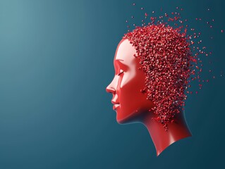 Network security authentication side view verifying user identity through AI-powered encryption robotic tone Tetradic color scheme