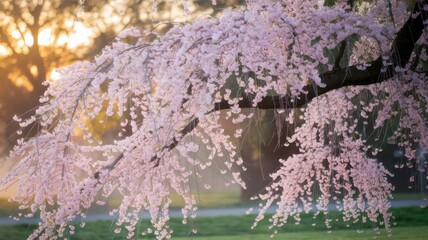 Golden Dawn Cherry Blossom Glow
