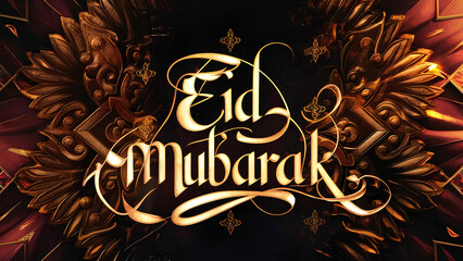 Muslim festival Eid Mubarak traditional design background