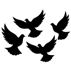 vector illustration of a dove