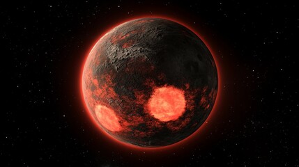 A planet similar to Earth has been found in space. It has a lot of land and two moons. This planet orbits a red dwarf star.