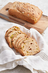 Sliced Spelt Bread with Sunflower Seeds