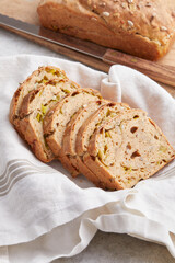 Sliced Spelt Bread with Sunflower Seeds