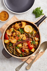 Baked Mixed Vegetable Pan with Basil