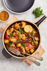 Baked Mixed Vegetable Pan with Basil
