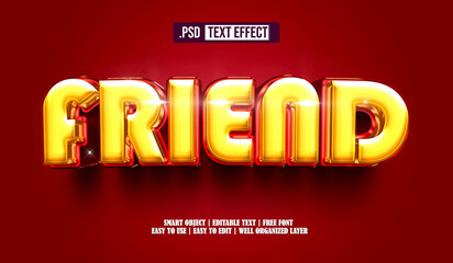 Vector 3d editable text effect with luxury background.