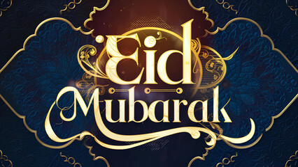Muslim festival Eid Mubarak traditional design background