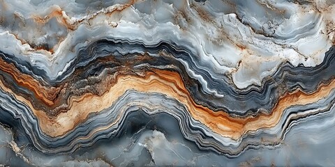 Fototapeta premium Abstract Grey and Gold Marble Texture