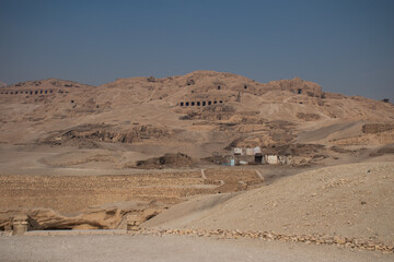 desert landscape in luxor, egypt