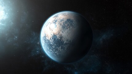 Obraz premium An alien planet was found far away in space. It could be a good place for people to live someday.