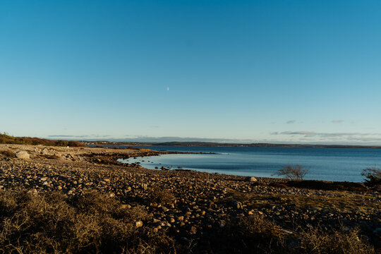 Rocky Shoreline and Ocean View at N&auml;sbokrok Nature Reserve