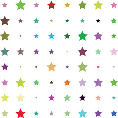 Colorful Star Pattern – Vibrant Abstract Geometric Digital Art