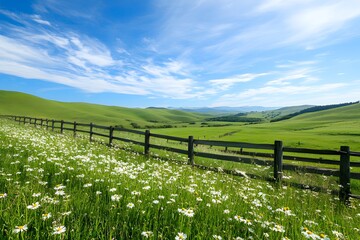 Fototapeta premium field of wild flowers