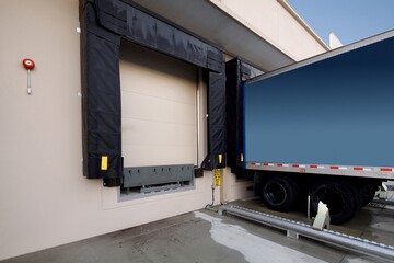 Truck wheels Locked at loading dock