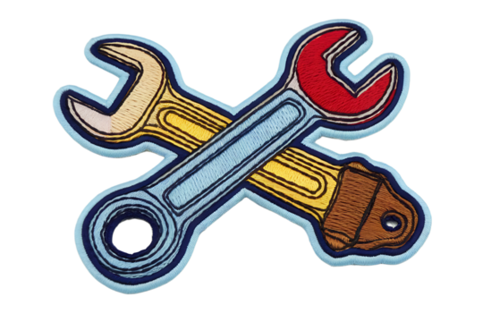 Wrench And Screwdriver Cartoon isolated - Powered by Adobe