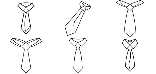 Tie Outline Coloring Page Printable Line Art Drawing